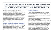 Detecting Signs and Symptoms of DMD cover