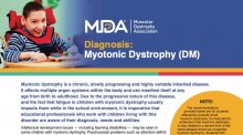 Downloadable educational flyer on Myotonic dystrophy.